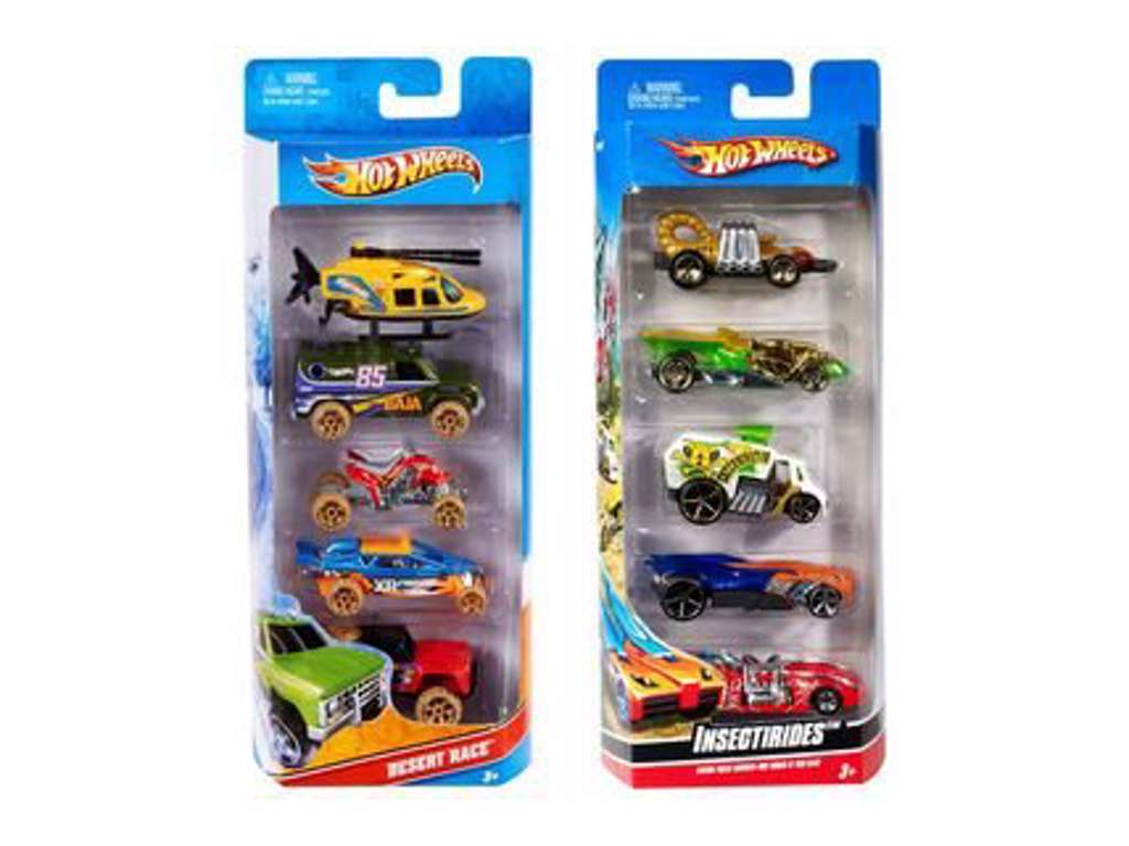 Køb Hot Wheels 5 biler hos Superhelten Legetøj
