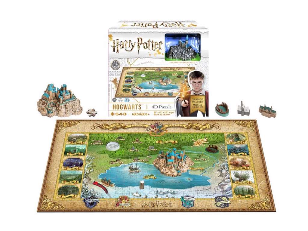 4D puslespil med Hogwarts på 500 brikker fra Harry Potter