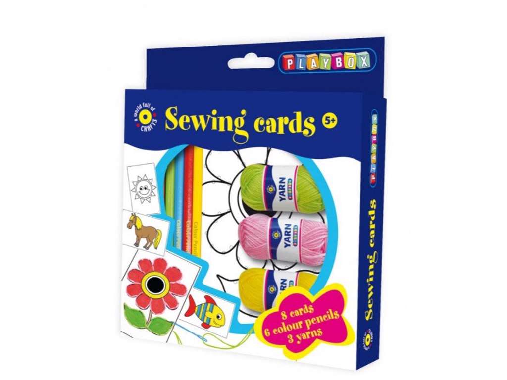 Sykortsæt med 8 kort på 18 cm fra Playbox
