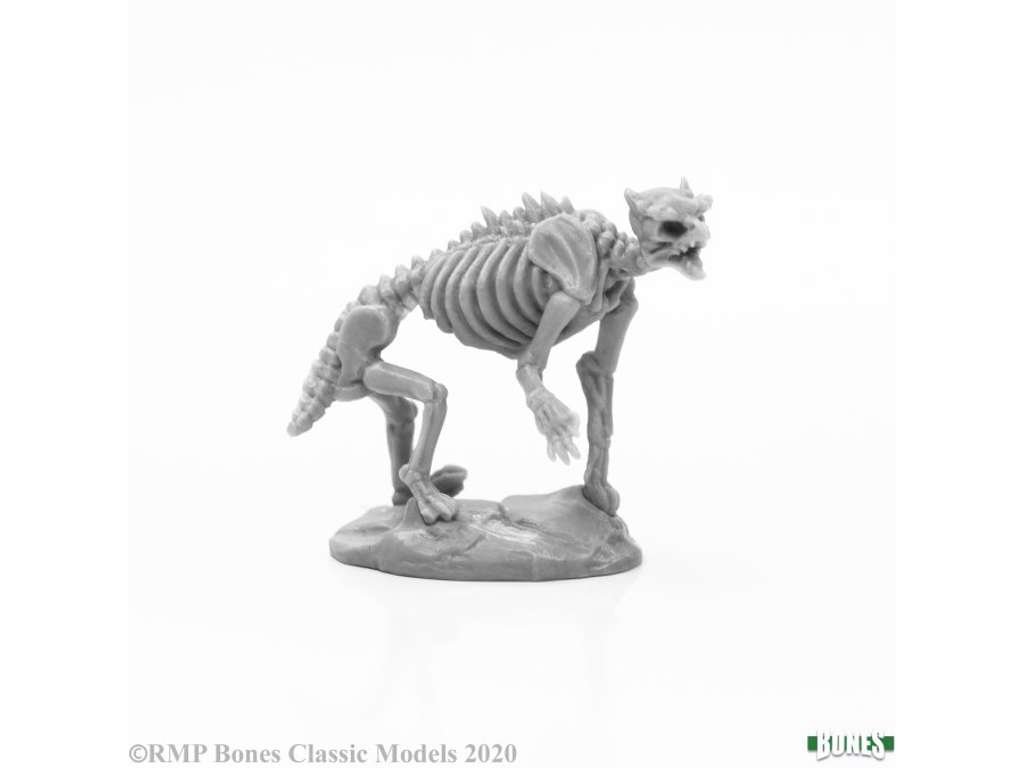Skeletal owlbear figur fra Reaper