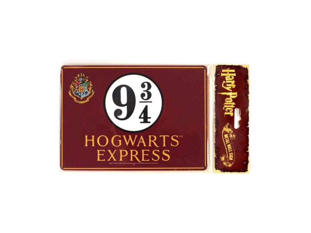 Hogwarts Express 9 3/4 skilt fra Harry Potter