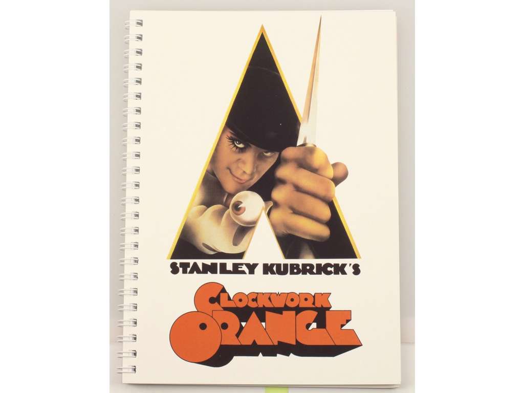 A Clockwork Orange notesbog med spiralryg