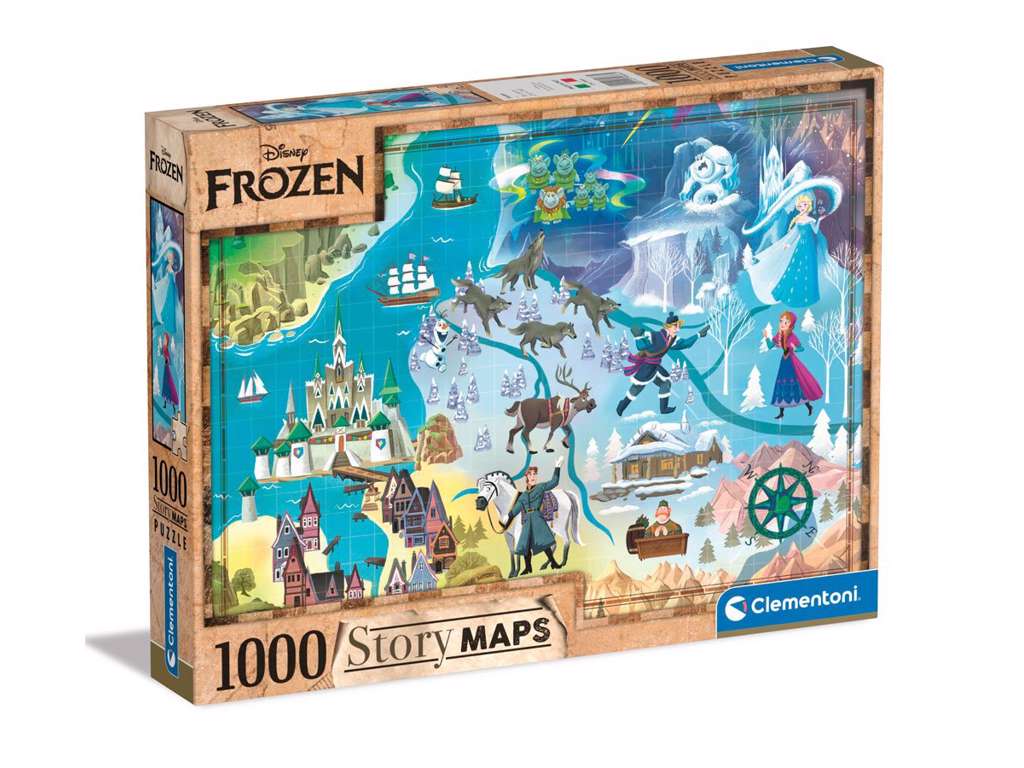 Disney Story Maps Jigsaw Puzzle Frozen (1000 pieces)