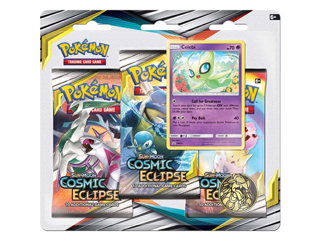 Pokémon Sun & Moon Cosmic Eclipse 3 pak booster