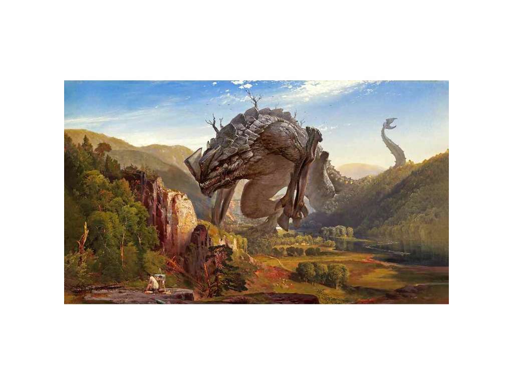 Magic the Gathering playmat - Kraken Wargames: Kaiju Evening