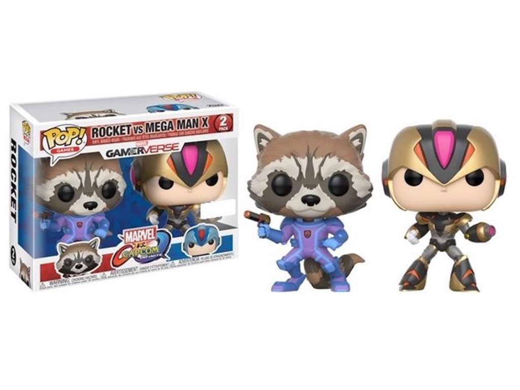 Marvel vs. Capcom Infinite POP! vinyl figur 2-pak af Rocket vs. MegaMan X på 9 cm