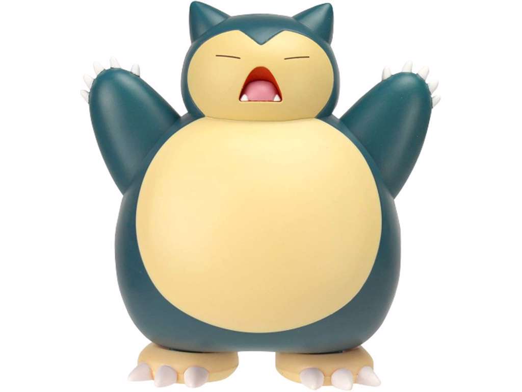 Pokémon Battle feature figur af Snorlax på 10 cm