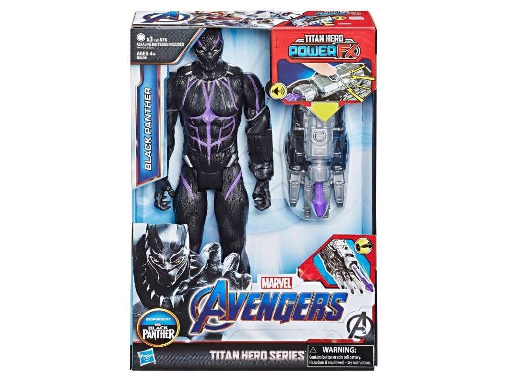 Avengers Titan Hero Power Black Panther action figur på 30 cm