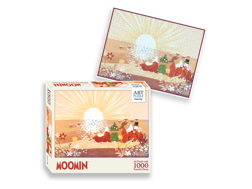Mumitroldende ved stranden puslespil med 1000 brikker