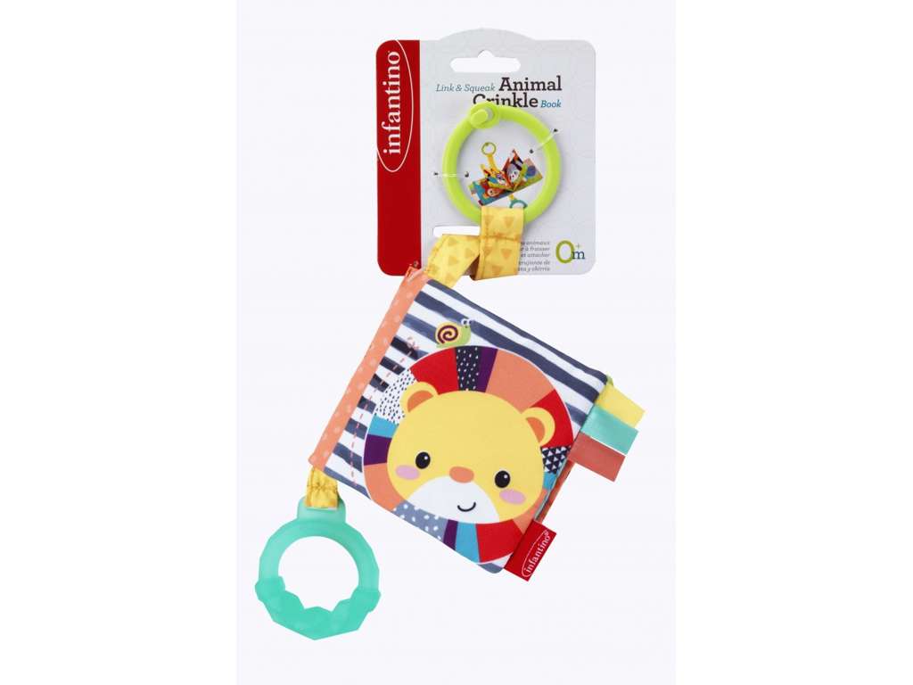 Babybog med knitrende lyd og bidering