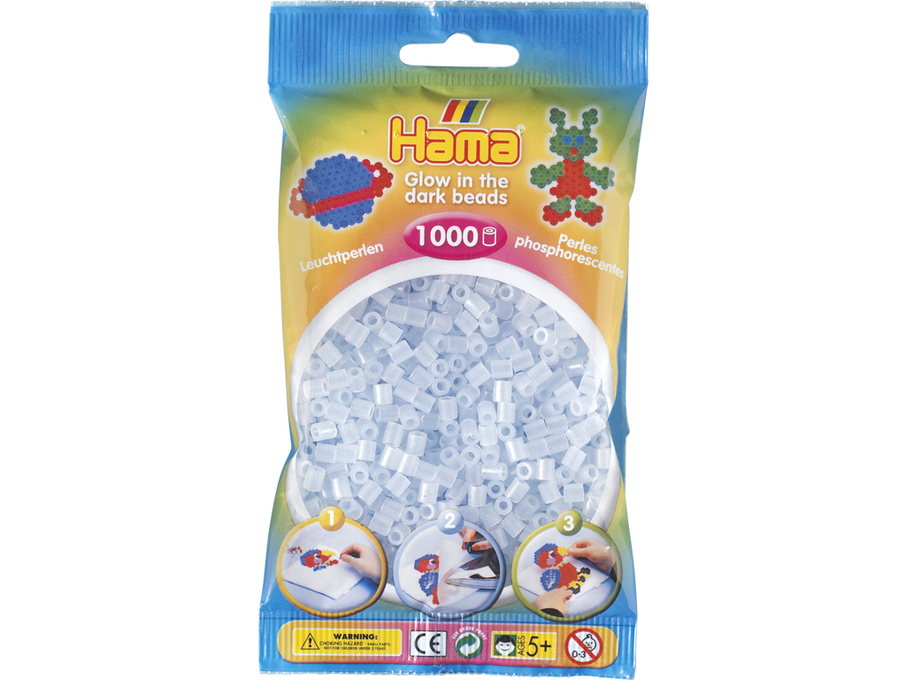 1000stk. Hama Midi selvlysende 207-57