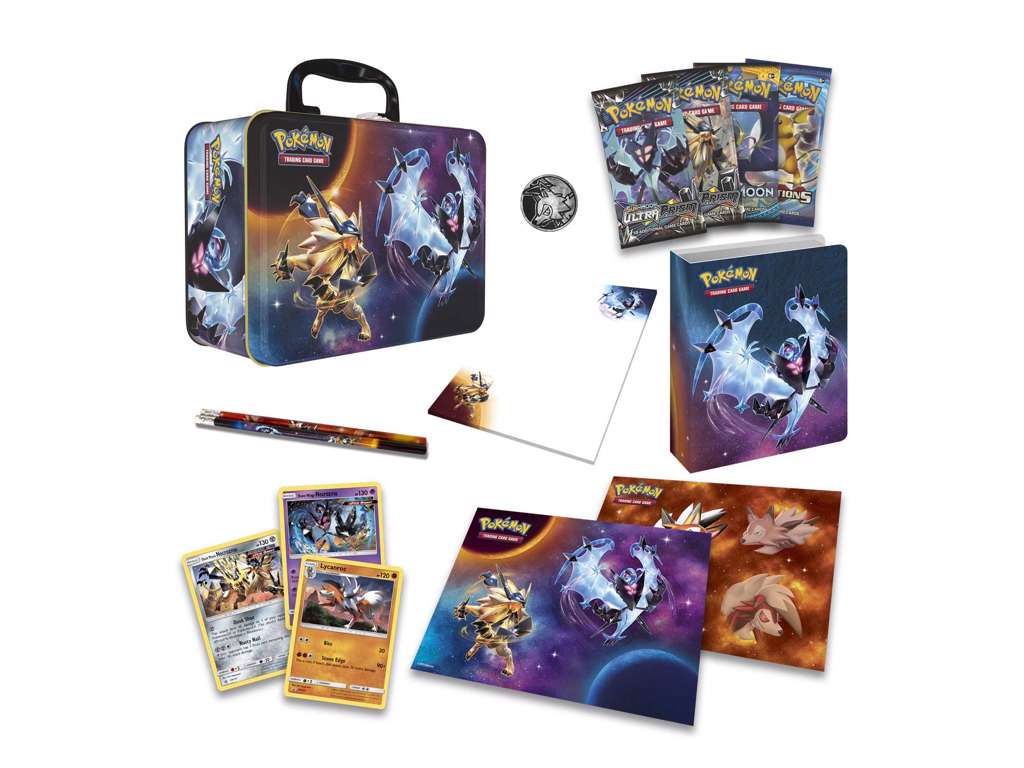 Pokémon madkasse med kort og indhold