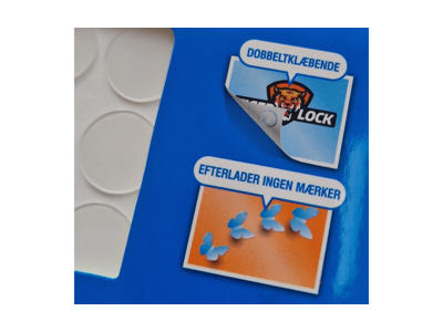 Dobbeltklæbende klæbepuder - 56 stk.