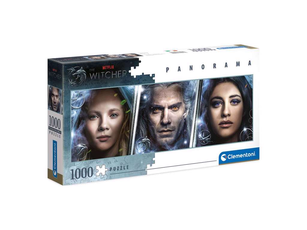 The Witcher Panorama Jigsaw Puzzle Faces (1000 pieces)