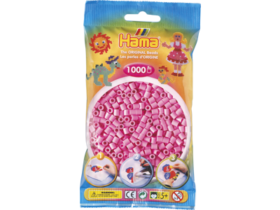 1000stk. Hama Midi pastel pink 207-48