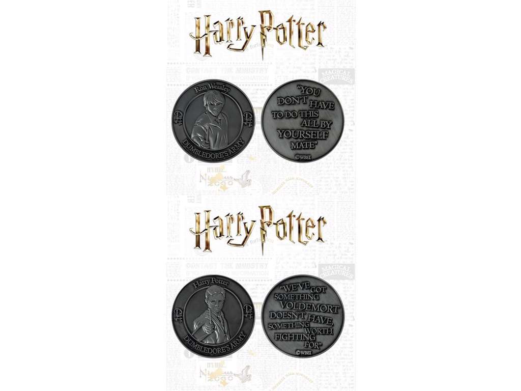 Harry Potter Collectable Coin 2-pak Dumbledore's Army med Harry & Ron