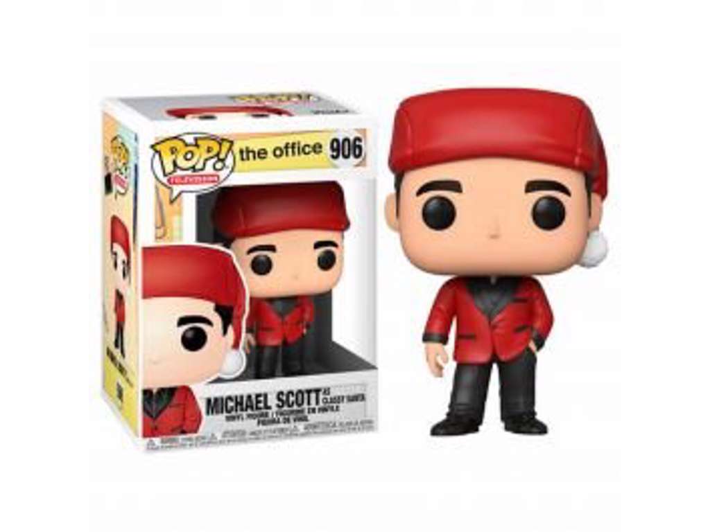 The Office US POP! vinyl figur af Michael as Santa Bond på 9 cm