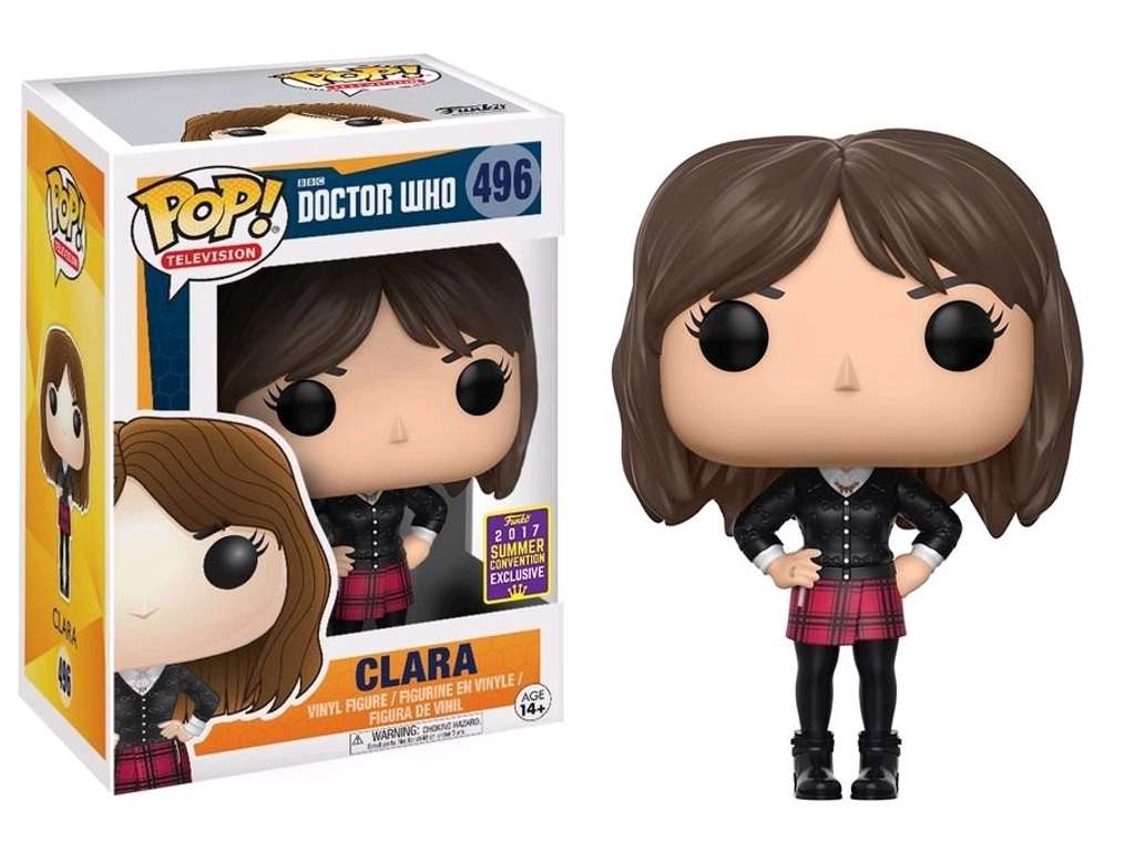 Doctor Who POP! vinyl figur af Clara Summer Convention Exclusive på 9 cm