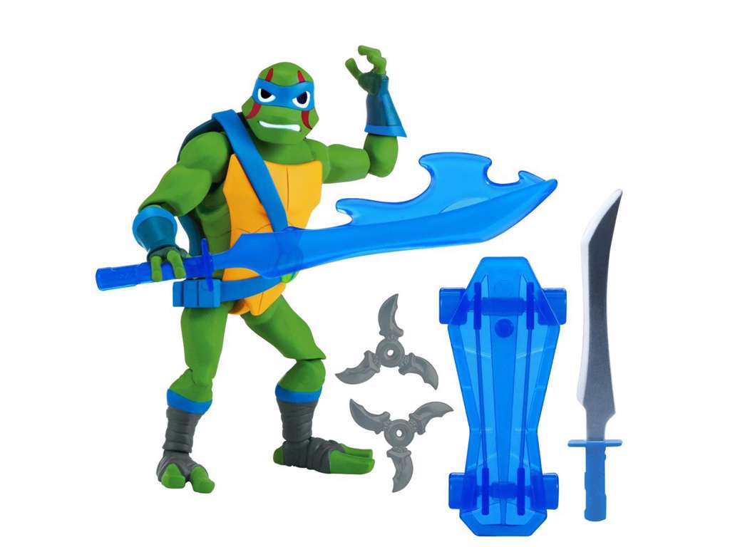 Leonardo The Trickster fra Rise of the Teenage Mutant Ninja Turtles på 10 cm