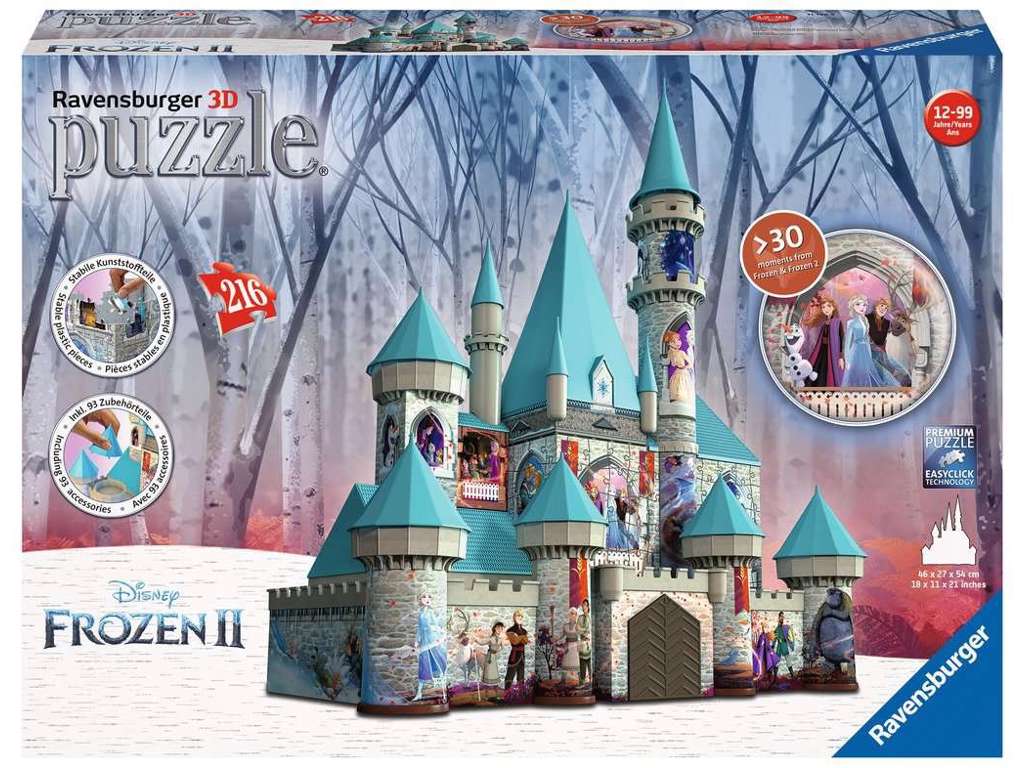 Frozen 2 Castle 3D puslespil med 216 brikker fra Ravensburger