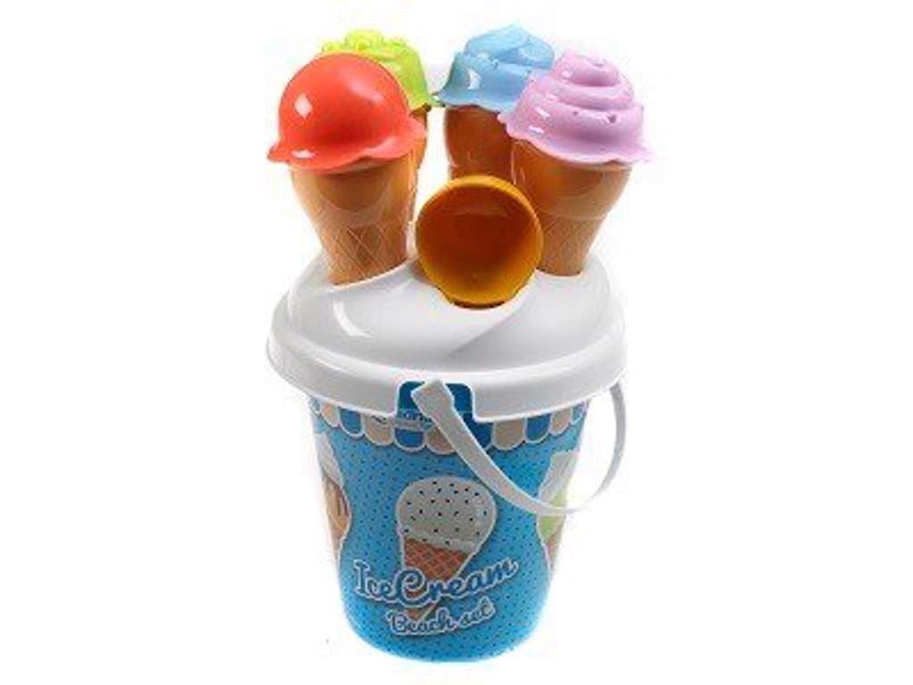 Spandsæt med isvafler og ske på 16 cm - flere forskellige