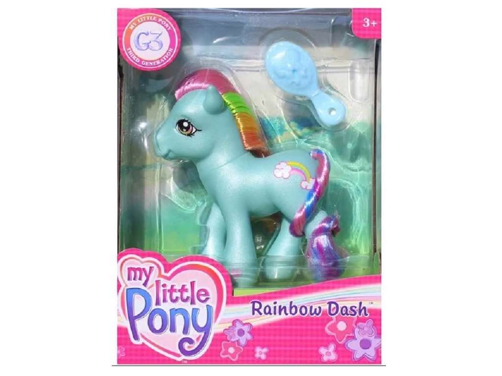  My Little Pony retro figur af Rainbow Dash
