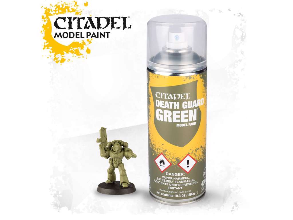 Death Guard Green spray paint fra Citadel 400.ml