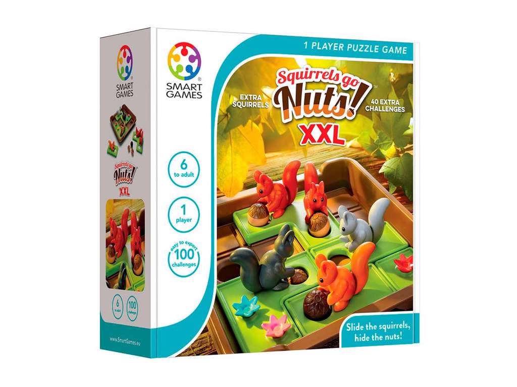 SmartGames: Squirrels go Nuts XXL (Nordic) - brætspil fra Smart Games