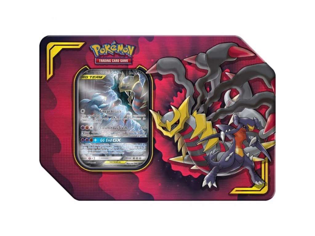 Pokémon Tag Team Garchomp & Giratina GX tin box
