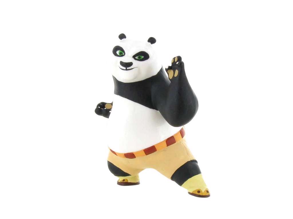 Kampklar Po minifigur fra Kung Fu Panda på 8 cm