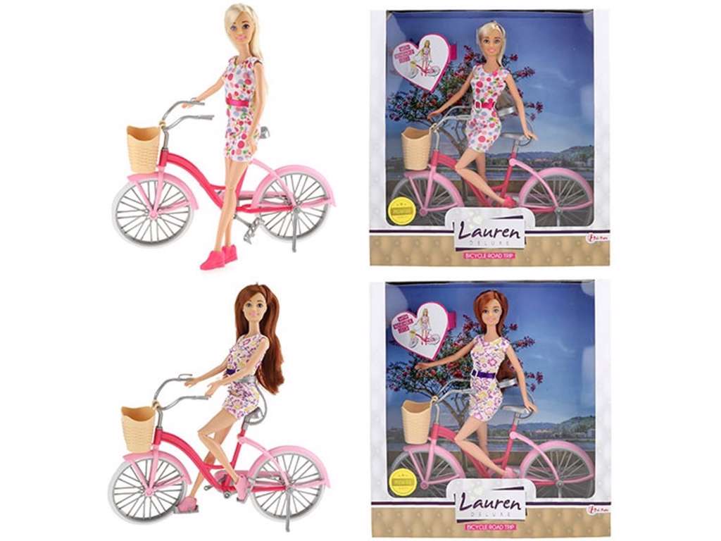 Lauren dukke på cykeltur