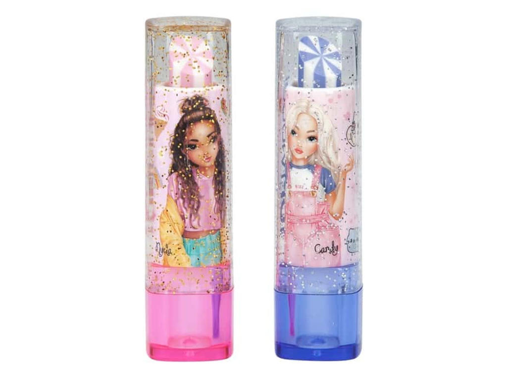 Top Model læbestift viskelæder med bolsjestriber