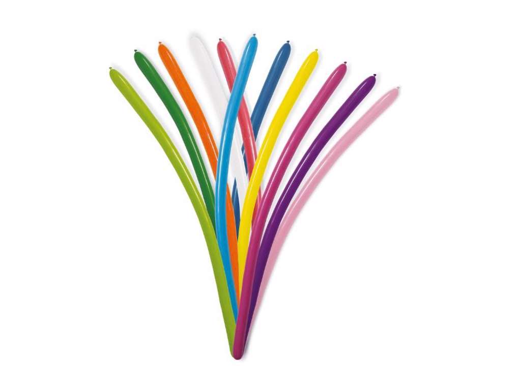 Balloner til ballondyr 15 stk i forskellige farver