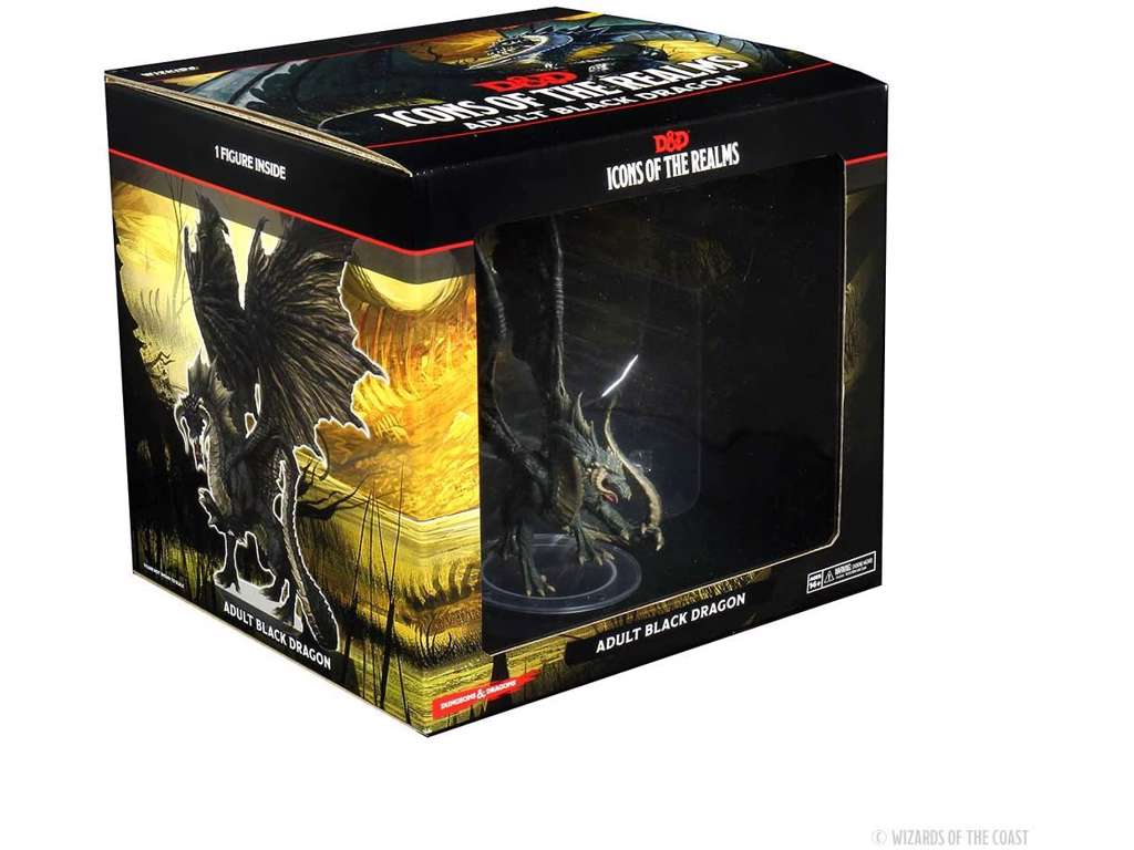 D&D Icons of the Realms: Adult Black Dragon