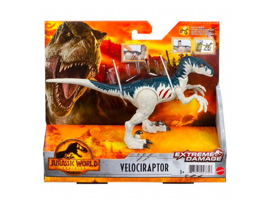 Jurassic World Dominion Extreme Damage Velociraptor