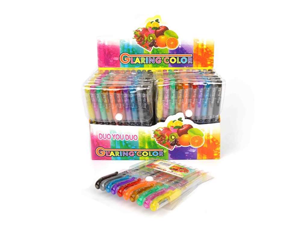 10 stk glitter gel penne