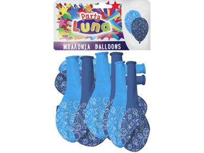 8 stk. Balloner med spacetema