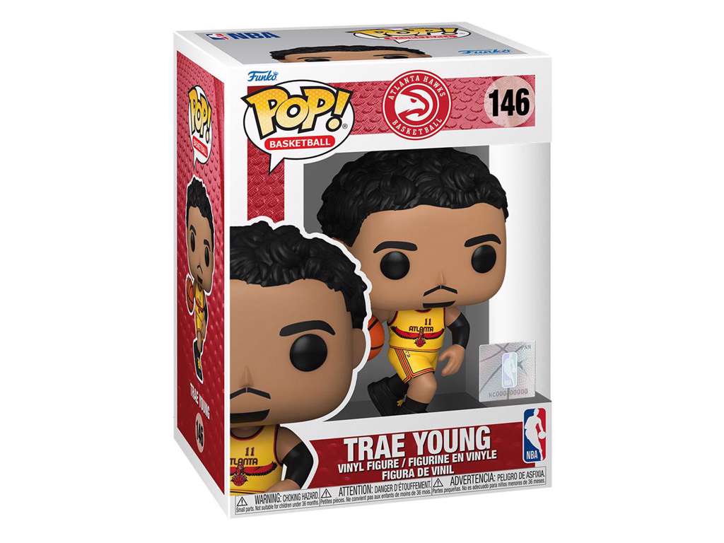 NBA Hawks POP! Basketball Vinyl Figure Trae Young (City Edition 2021) 9 cm