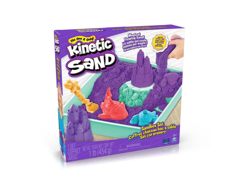 Kinetic Sand Sandbox Sæt - Lilla