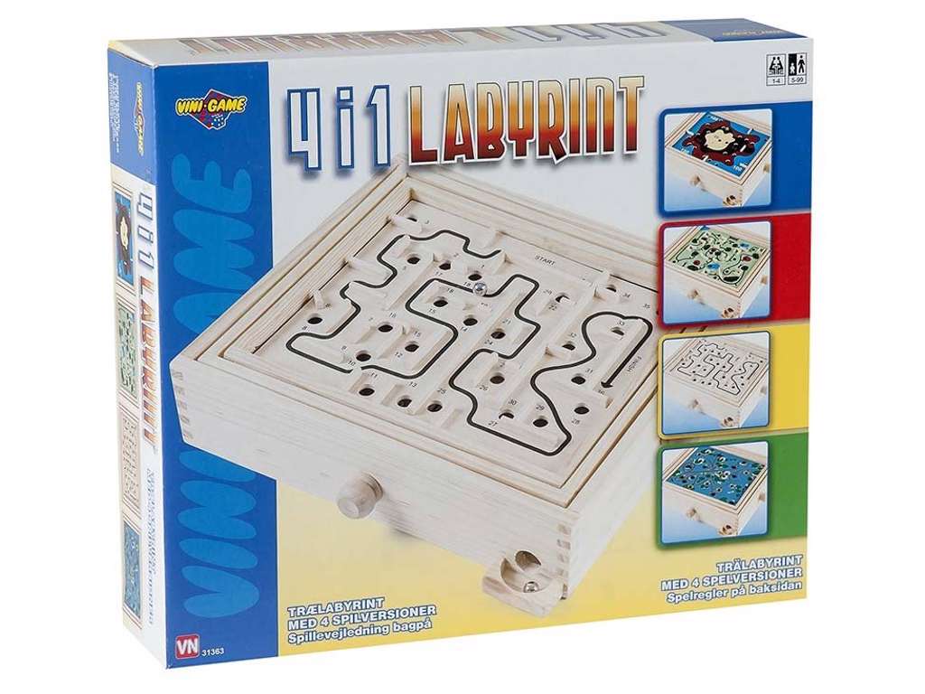 4-i-1 labyrintspil