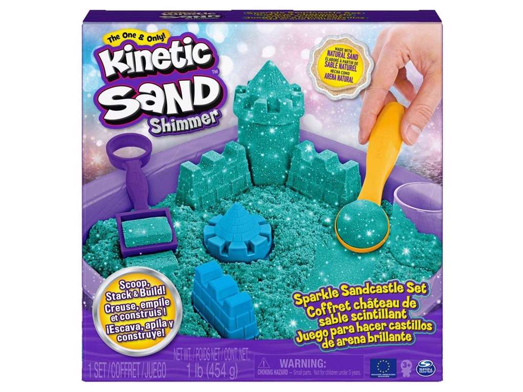 Kinetic Sand Sparkle Sandcastle Set - Blågrøn