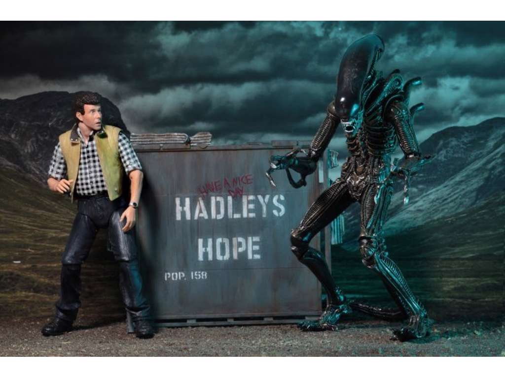 Aliens 2-pak action figur af Hadley's Hope på 18 cm