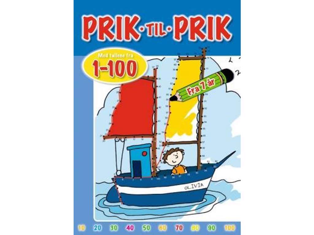 Prik til prik 1-100 aktivitetsbog - skib