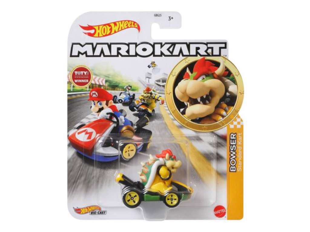 Hot Wheels Mario Kart Bowser i bil