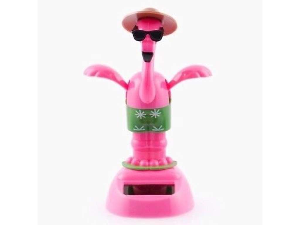 Dansende flamingo med solceller