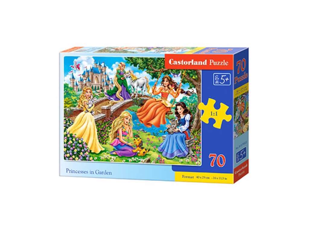 Prinsesser i haven puslespil med 70 brikker fra Castorland