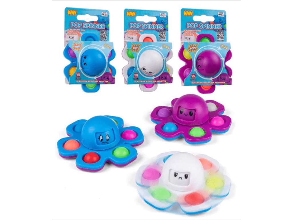 Blæksprutte pop spinner