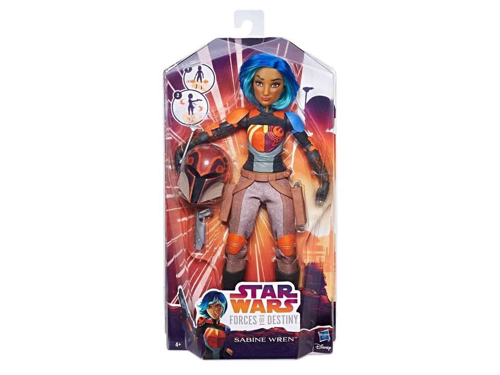 Star Wars Forces of Destiny action figur af 2017 Sabine Wren på 28 cm