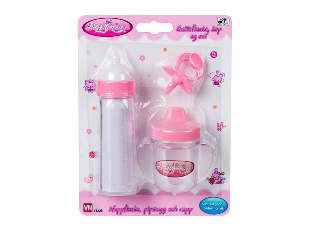 Sutteflaske, kop og sut fra My Baby
