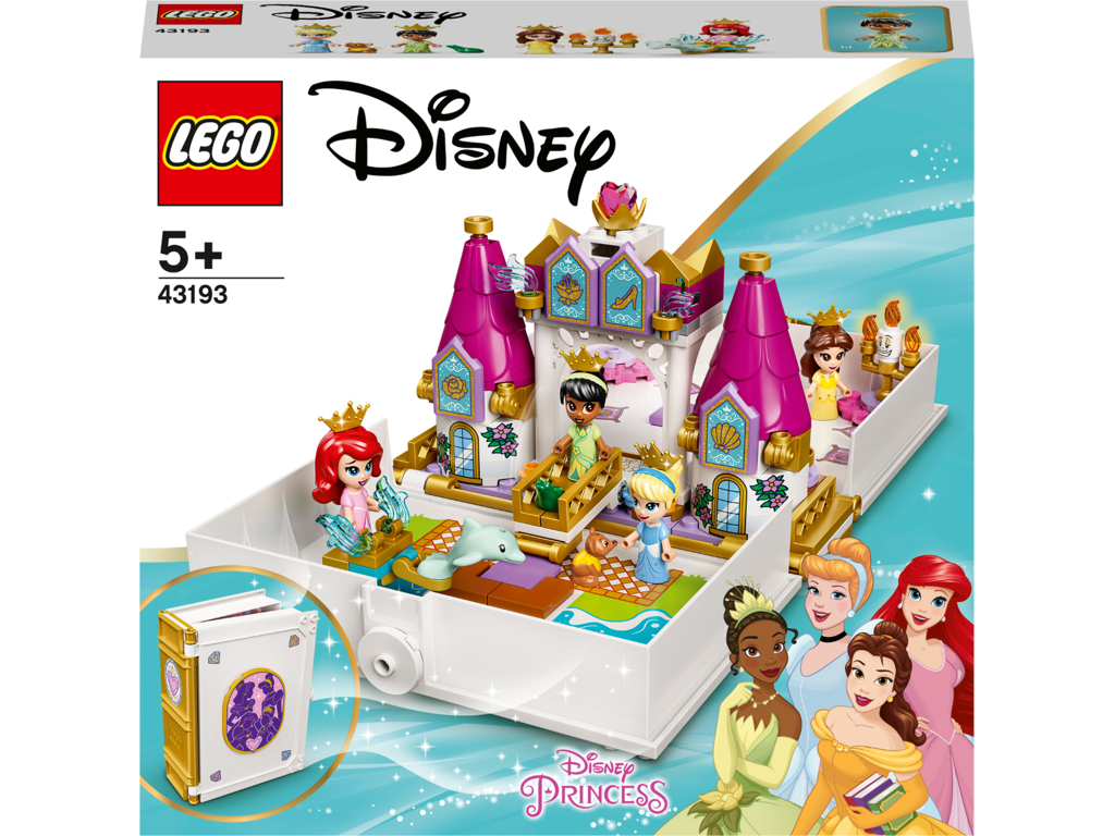 Lego Disney - Ariel, Belle, Askepot og Tianas bog-eventyr - 43193